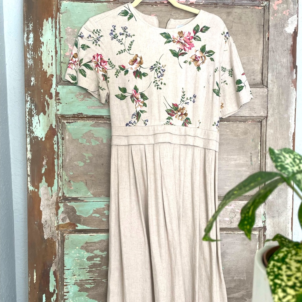 Thrifted floral dress size 12P